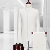 Men’s White Suit Set – Slim Fit Two-Piece